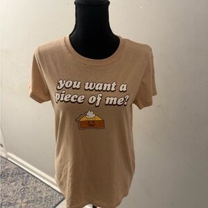 Tan Graphic Tee - Short Sleeve